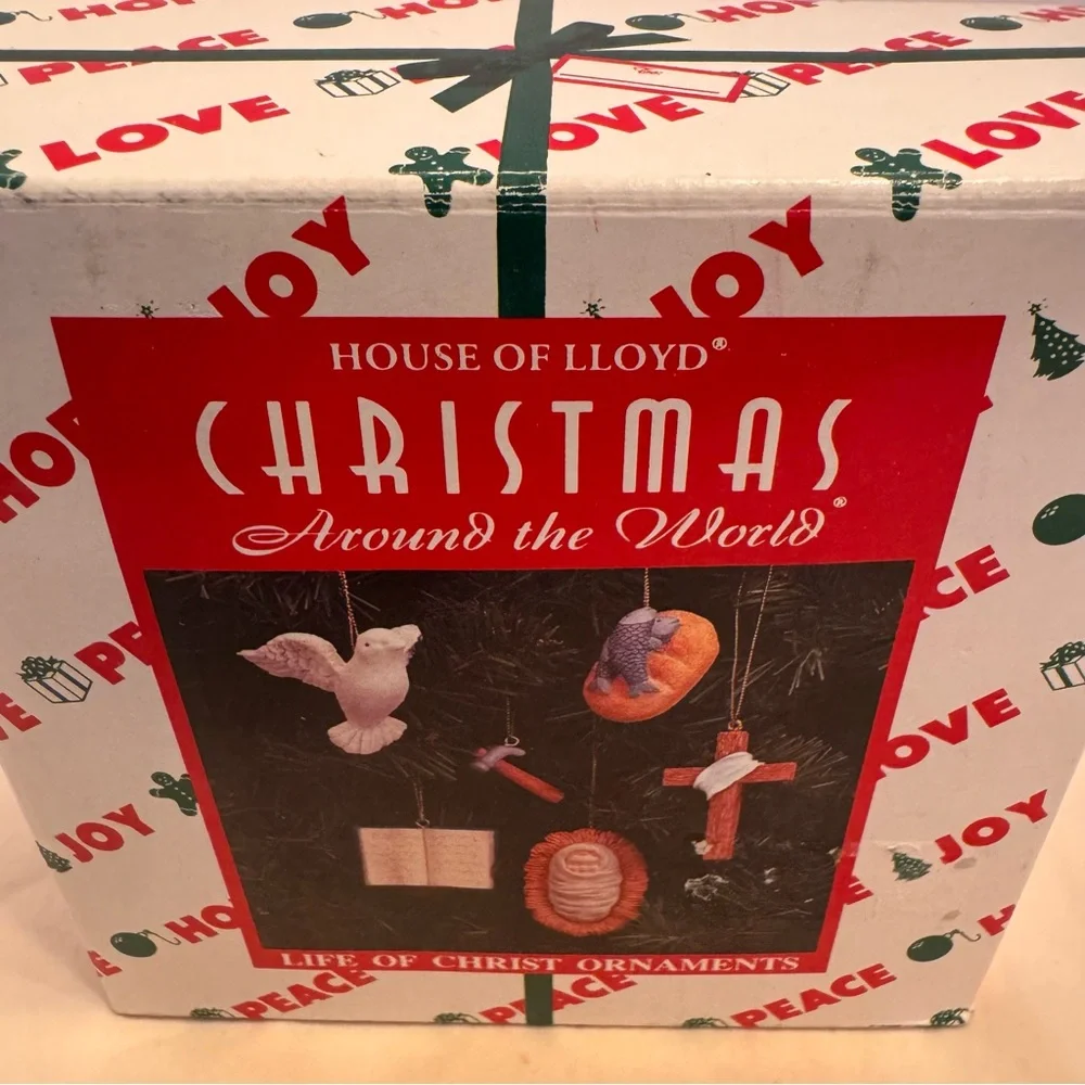 House of Lloyd Around‎ the World Life of Christ Christmas Ornaments Set Vintage